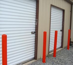 picture of the 7ft doors to the storage units