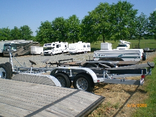 outdoor parking for trailers and RVs